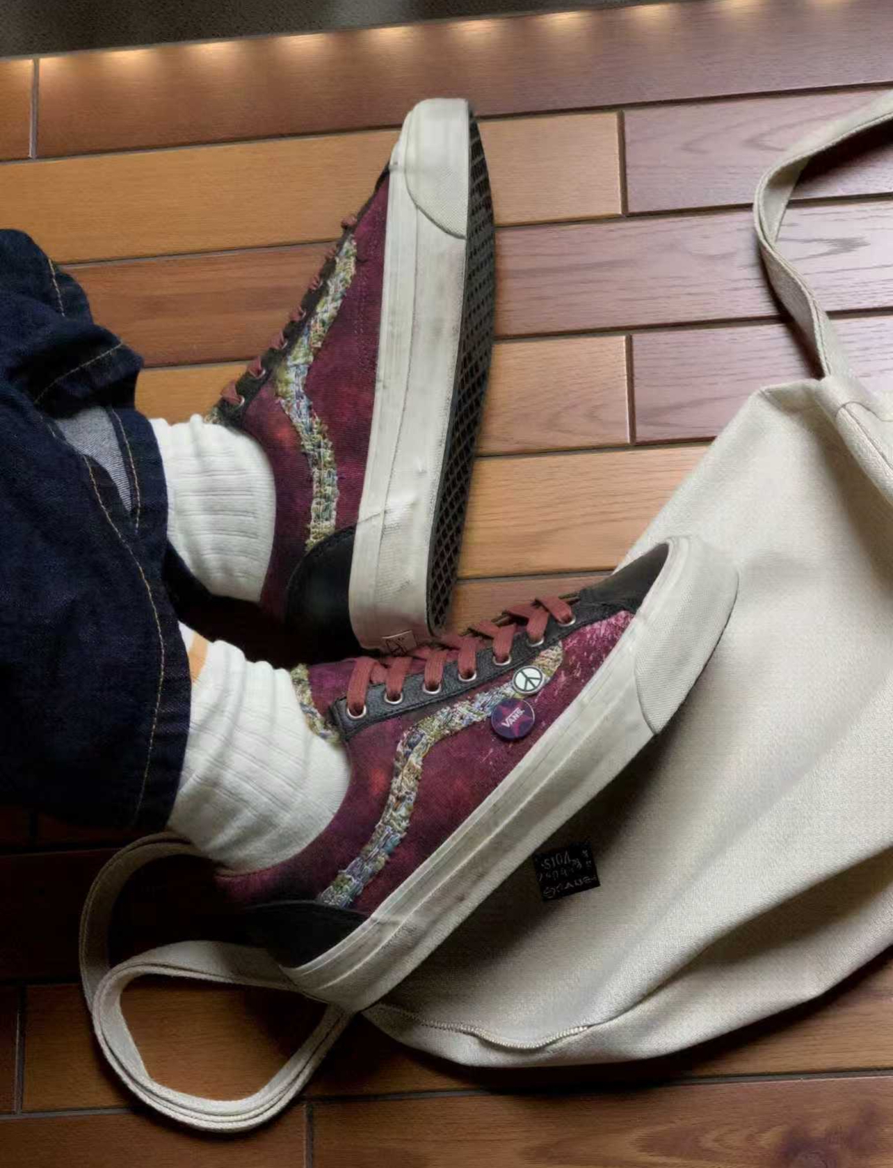 반스 기존 Skool 36 스케이트보드 신발 버건디 VN000D9RBRG photo review